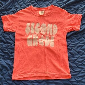 Second Grade Kids Neon Coral T-Shirt
